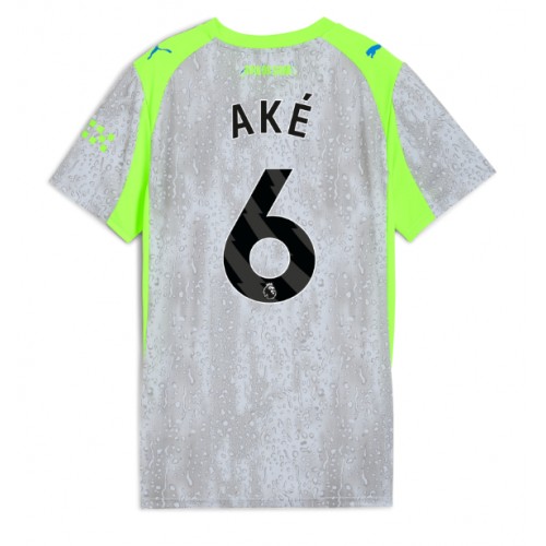 Stroje piłkarskie Manchester City Nathan Ake #6 Koszulka Trzeciej dla damskie 2025-26 Krótki Rękaw